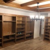 Гардеробная комната из натурального дерева на заказ