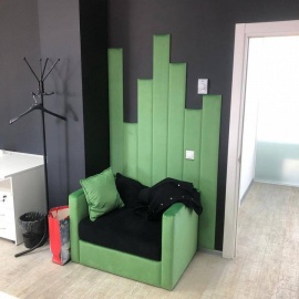 Мягкое кресло в зеленом цвете для офиса и дома – стильный и удобный выбор для вашего интерь...