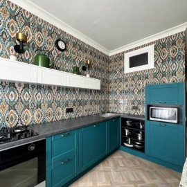 Элегантная классическая кухня с МДФ фасадами Egger, корпусом Kronospan и немецкой фурнитурой Hett...