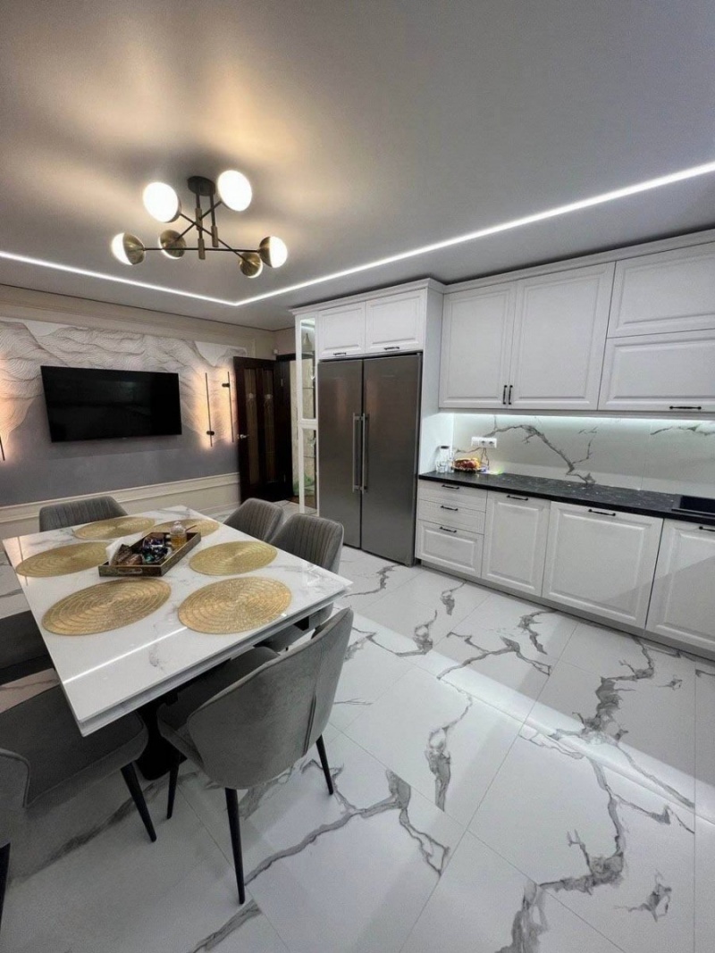 Кухонный гарнитур угловой — фасады МДФ мат, корпус ЛДСП, столешница 40мм