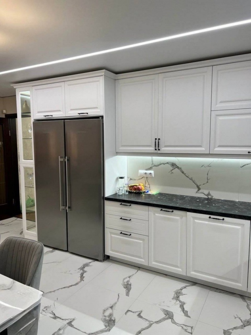 Кухонный гарнитур угловой — фасады МДФ мат, корпус ЛДСП, столешница 40мм